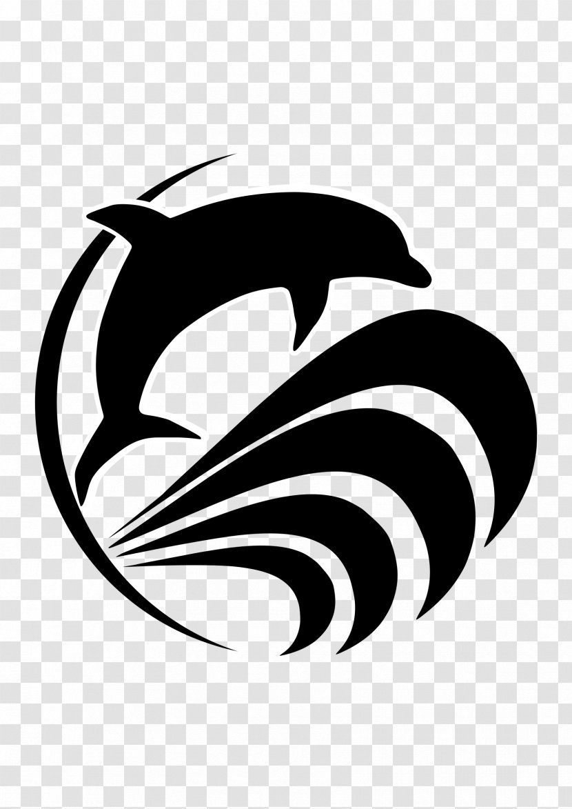 Dolphin Clip Art - Monochrome Photography - Rooster Mascot Transparent PNG