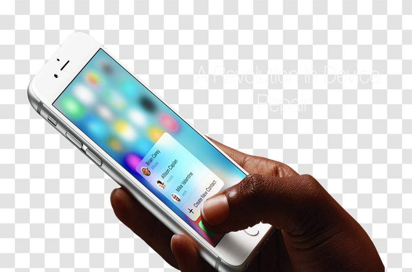 Smartphone Feature Phone Apple IPhone 7 Plus Handheld Devices - Gadget - Broken Screen Transparent PNG