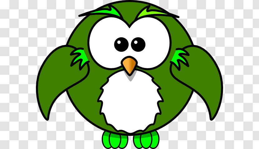 Owl Bird Cartoon Flight Clip Art - Leaf - Green Cliparts Transparent PNG