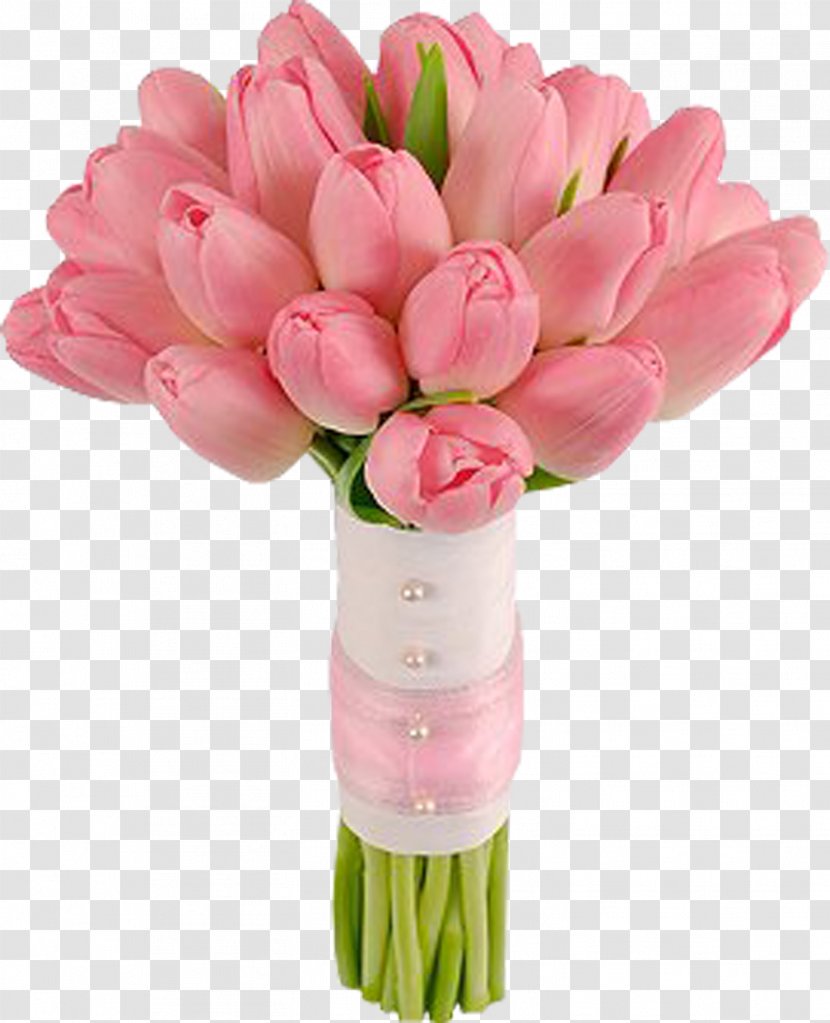 Flower Bouquet Bride Tulip Wedding - Rose Transparent PNG