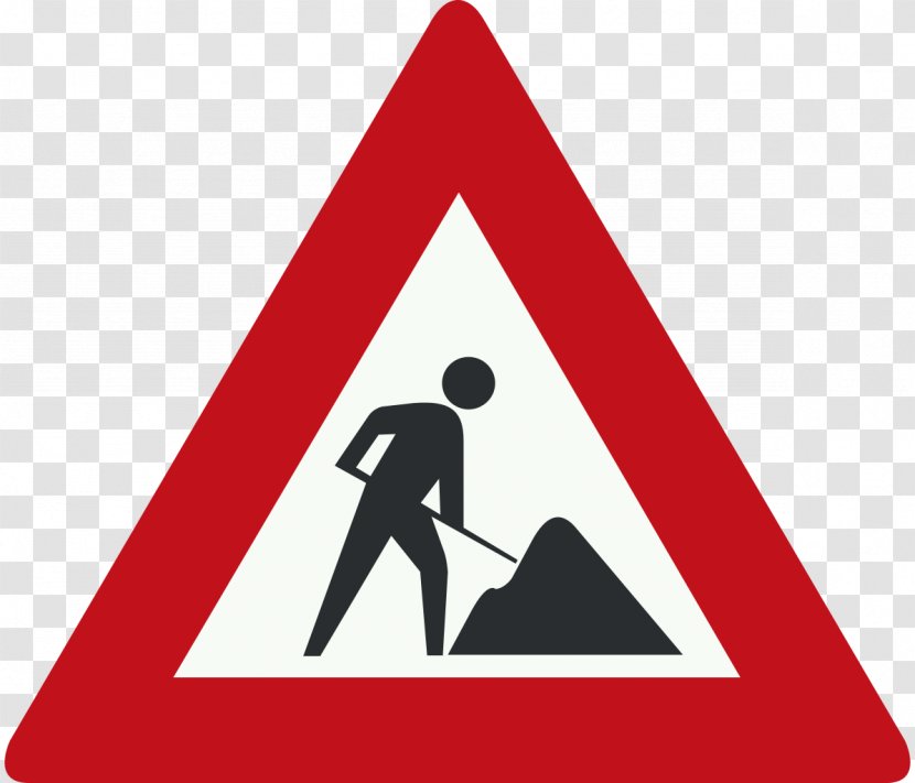 Roadworks Traffic Sign Architectural Engineering Road Signs In Singapore - Surface Transparent PNG