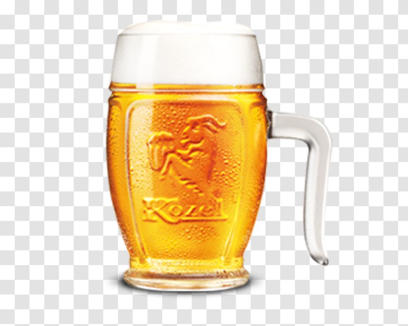 Beer Stein Pint Glass Velkopopovický Kozel Lager Transparent PNG