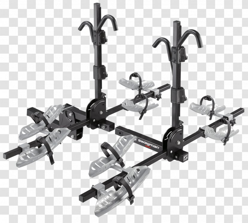 Bicycle Carrier Tow Hitch Trailer - Rack Transparent PNG
