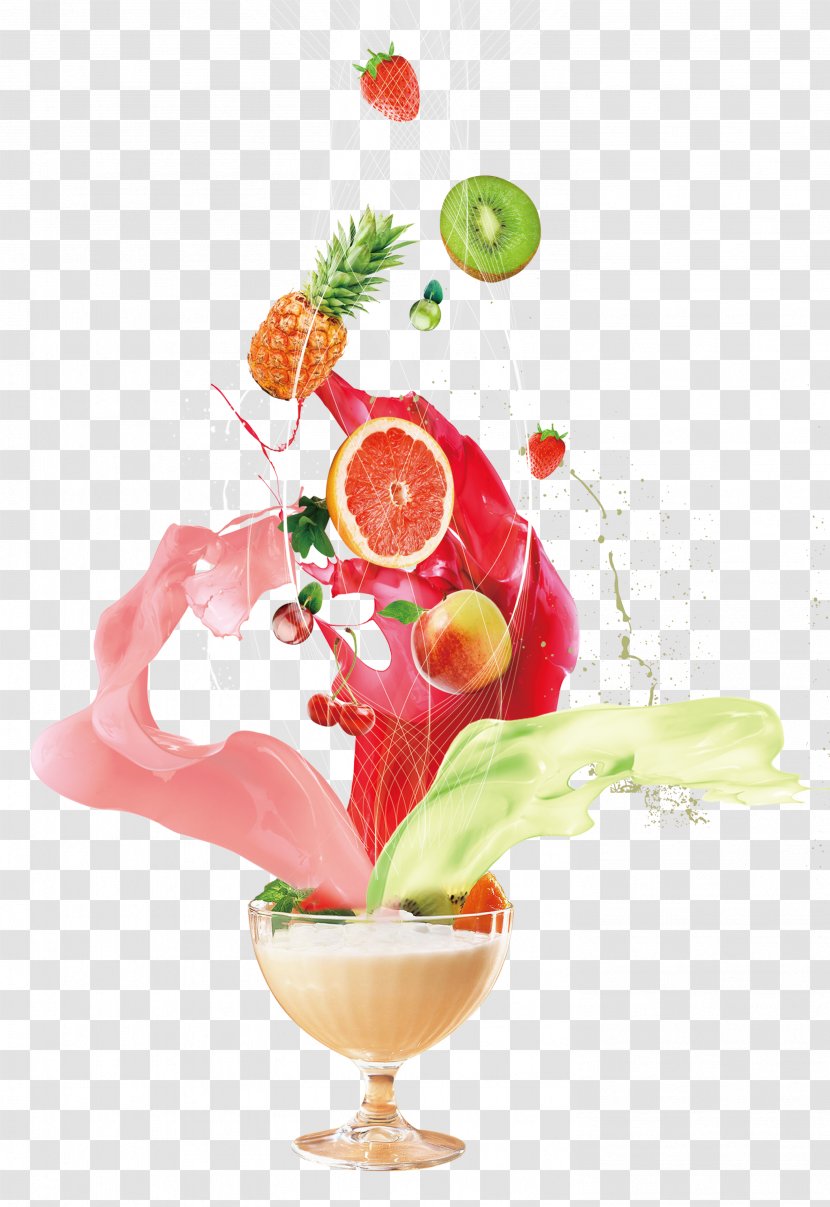 Milkshake Juice Cocktail Fruit - Peach - Glass Transparent PNG