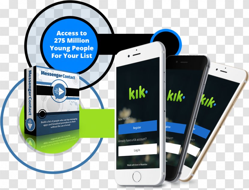 Smartphone Handheld Devices Cellular Network Communication - Device - Kik Messenger Transparent PNG
