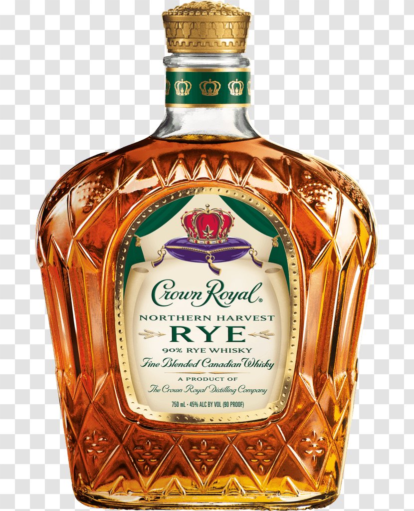 Crown Royal Canadian Whisky Rye Whiskey Distilled Beverage Transparent PNG
