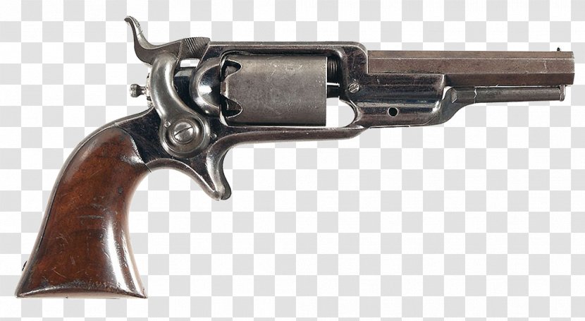 Colt Model 1855 Sidehammer Pocket Revolver Trigger Gun Barrel Firearm - Weapon Transparent PNG