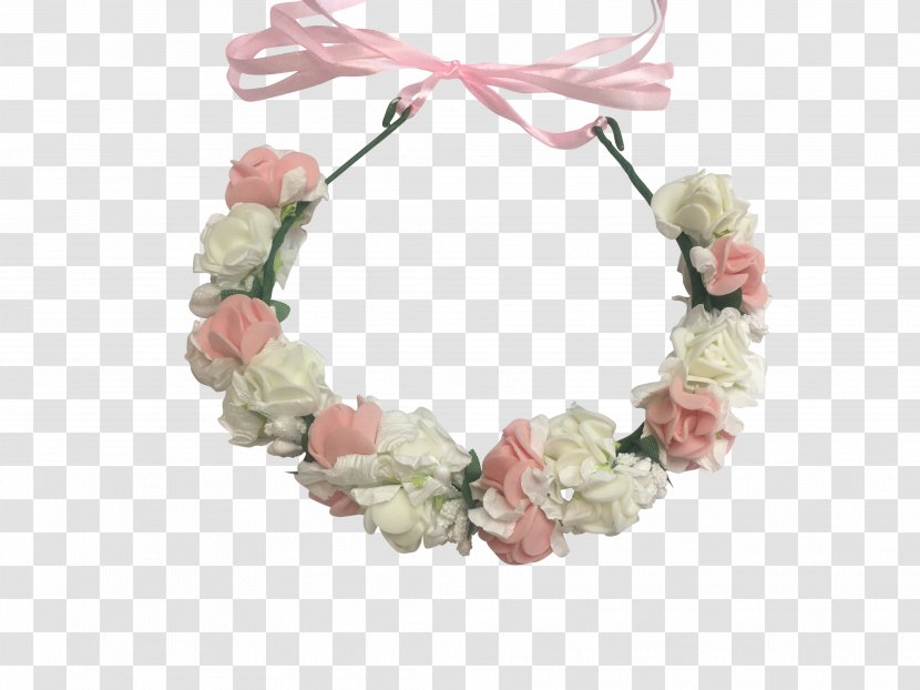 Wreath Pink M Hair Clothing Accessories - Flower Headpiece Transparent PNG
