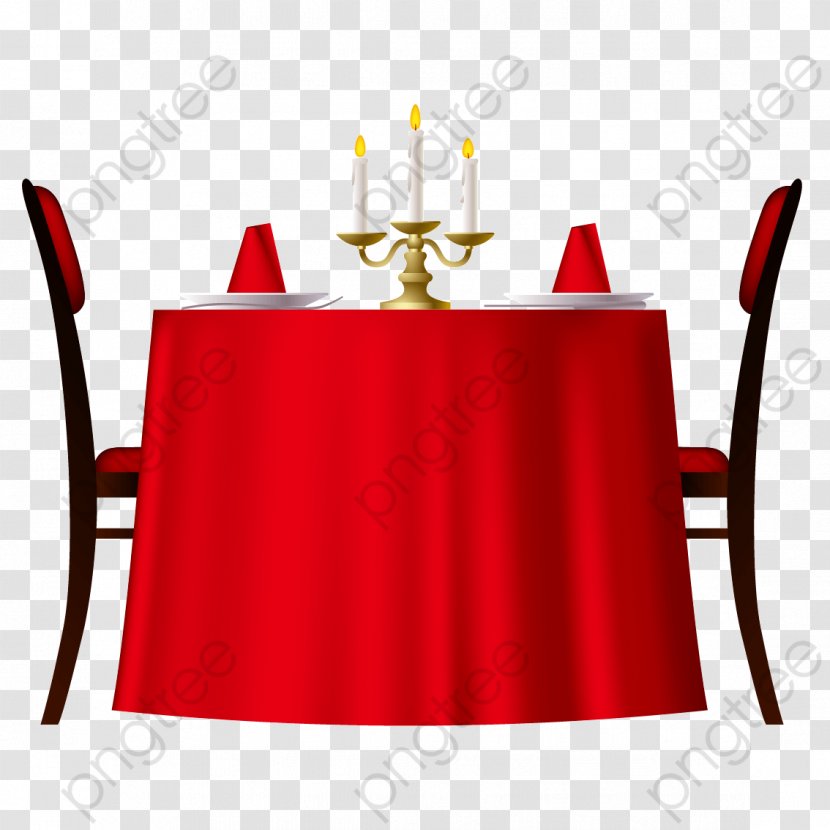 Table Cartoon - Romance - Red Carpet Transparent PNG