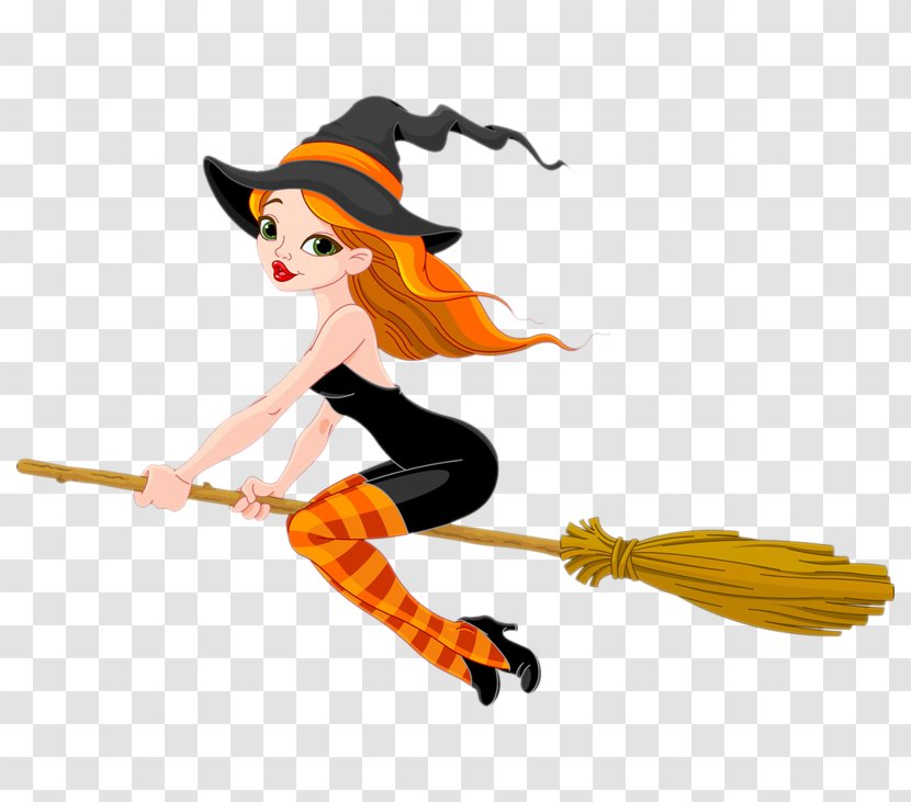 Witch's Broom Witchcraft - Witch Hat Transparent PNG