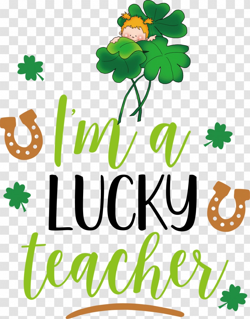 Lucky Teacher Saint Patrick Patricks Day Transparent PNG