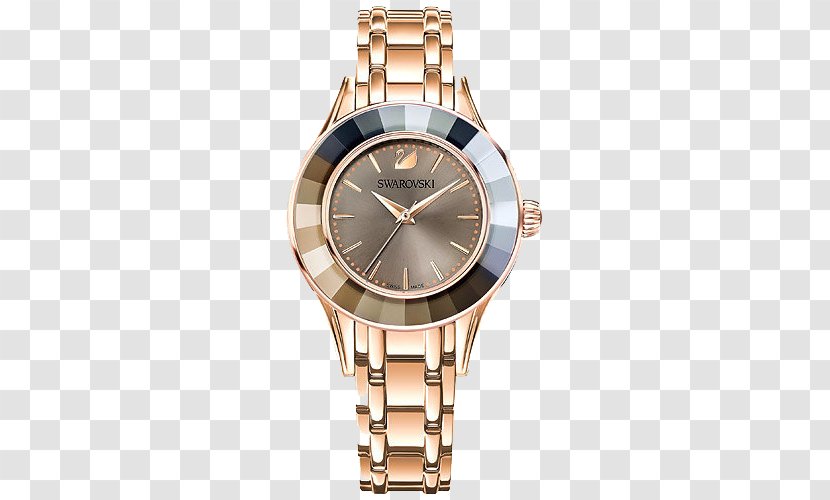 Swarovski AG Watch Bracelet Crystal - Ag - Gold Noble Watches Transparent PNG