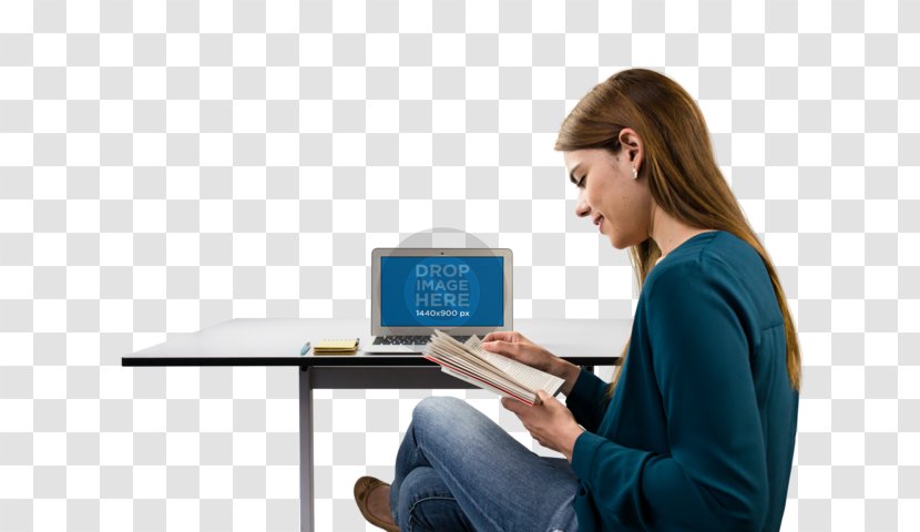 Computer Furniture Table Writing Desk - Reading - Woman Transparent PNG