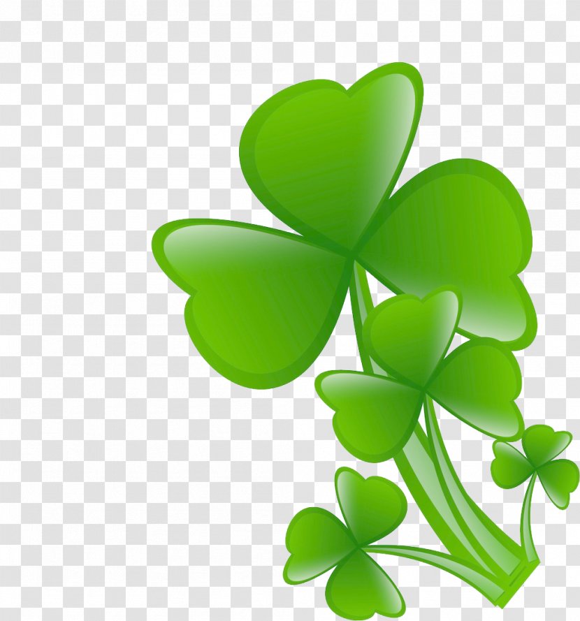 White Clover Four-leaf - Leaf Transparent PNG