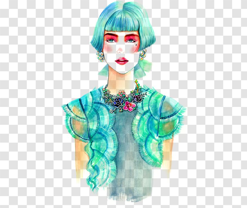 Fashion Illustration Illustrator Art - Flower - Design Transparent PNG
