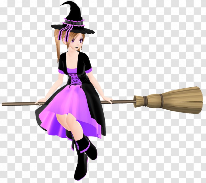 Broom Purple Violet Costume Accessory - Household Cleaning Supply Animation Transparent PNG