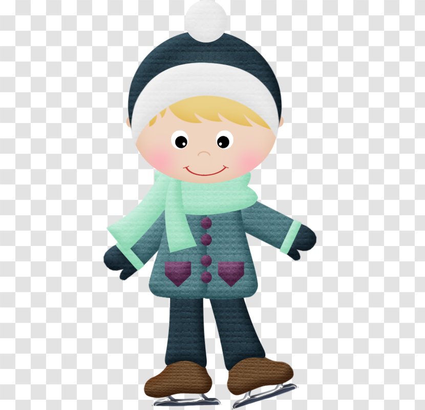 Ice Skating Clip Art - Illustrator - Cute Cartoon Kids Transparent PNG