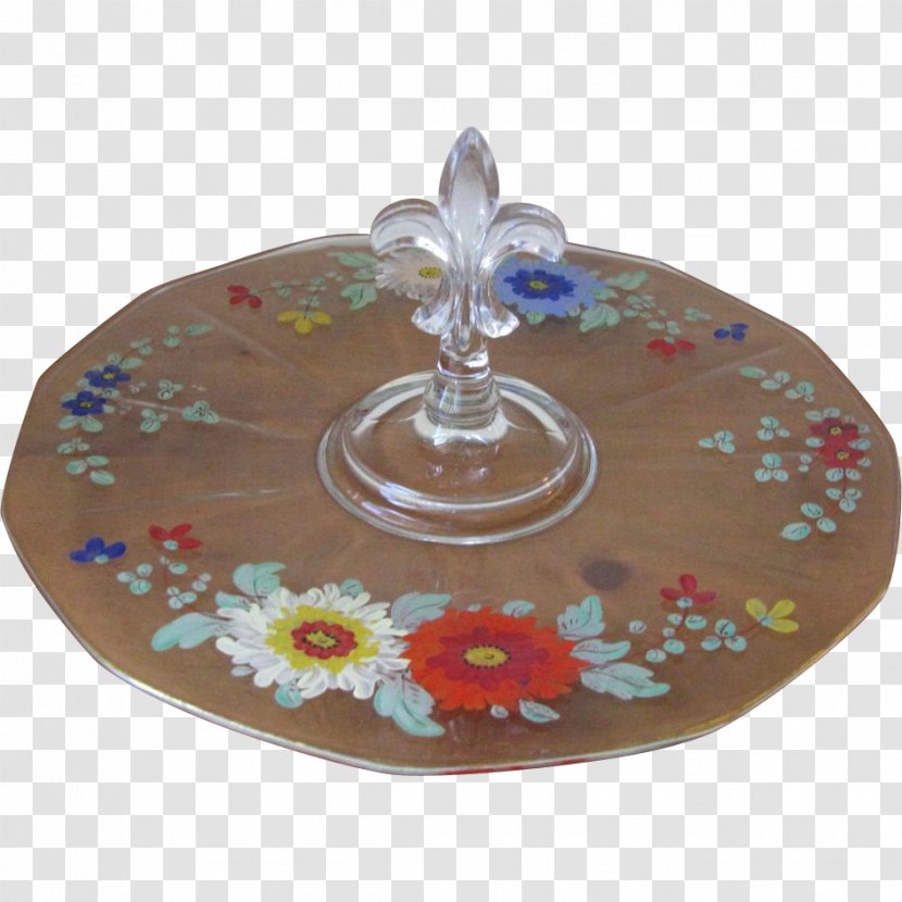 Plate Platter Glass Tray Tableware - Milk Transparent PNG