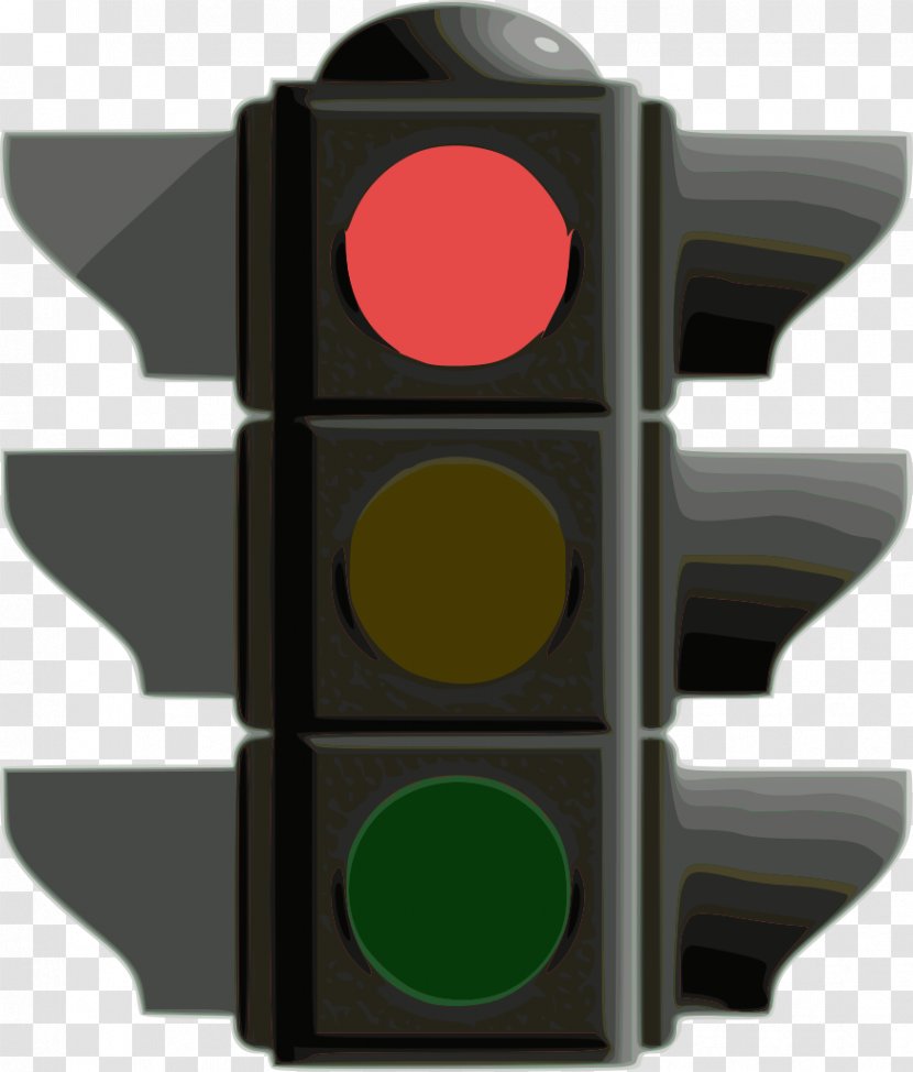 Traffic Light Turn On Red - Road Transparent PNG