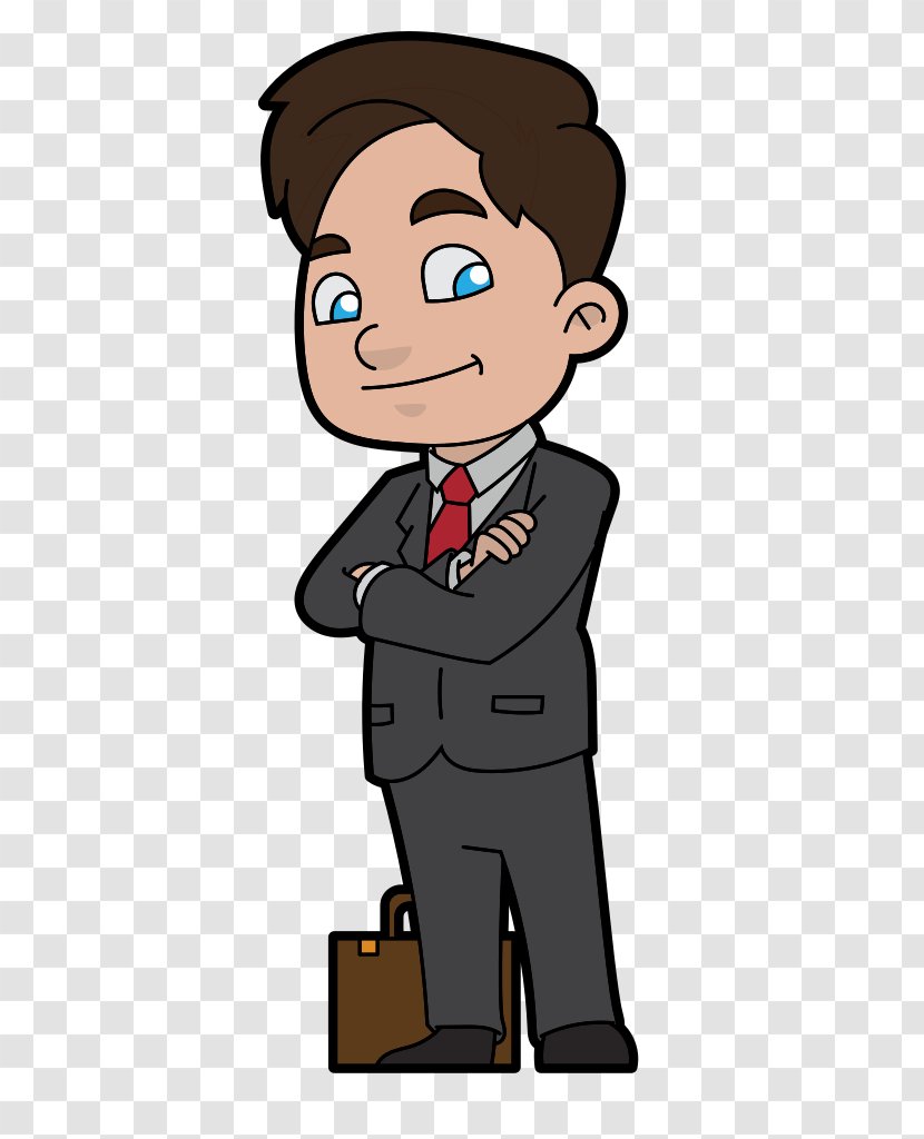 Person Cartoon - Pleased - Formal Wear Transparent PNG