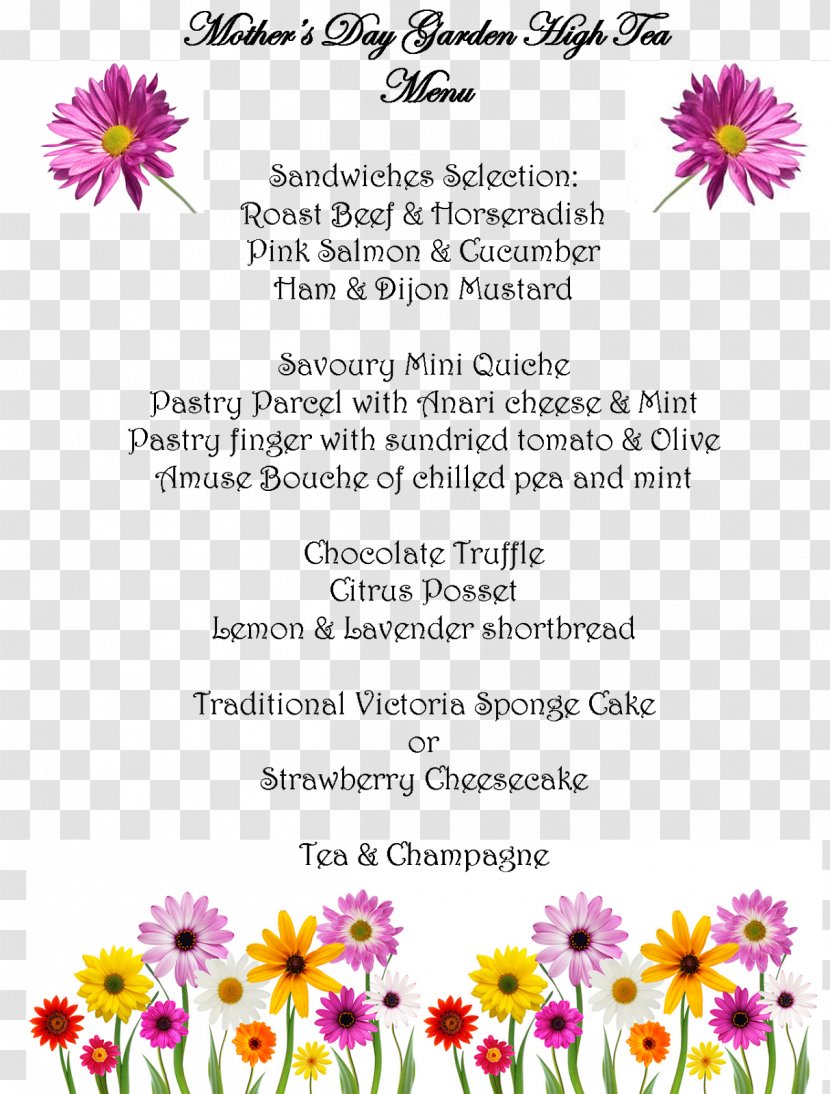 Floral Design Chestnut Hill College Direct Deposit Transcript Cut Flowers - Magenta - Afternoon Tea Menu Transparent PNG
