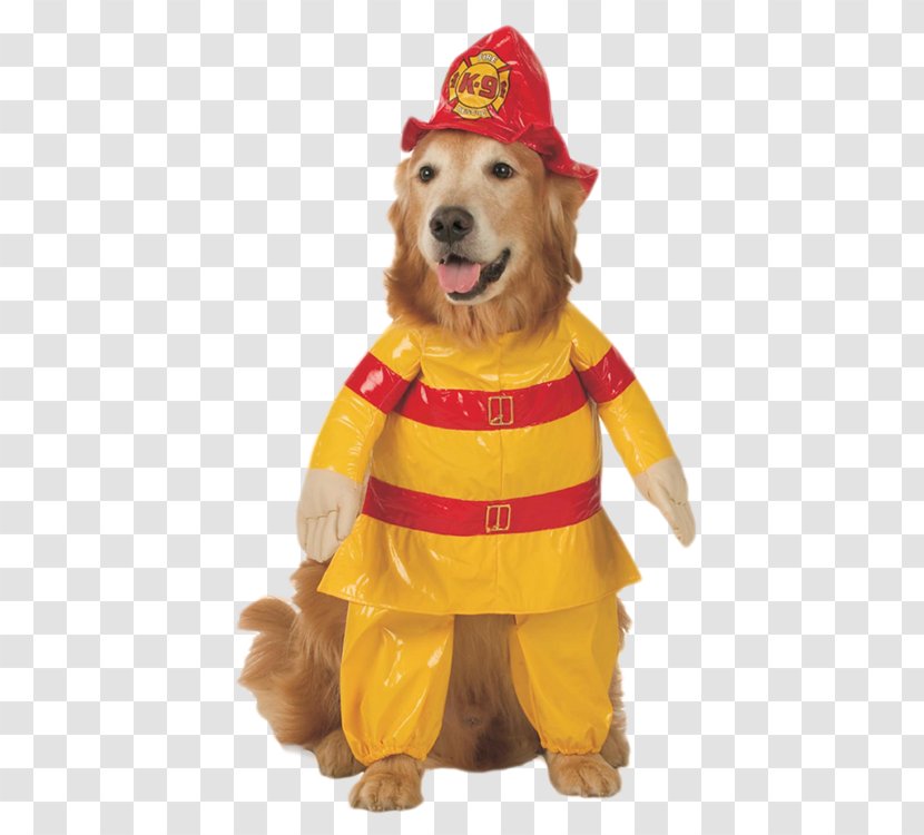 Puppy Pug Firefighter Costume Pet - Dog Clothes Transparent PNG