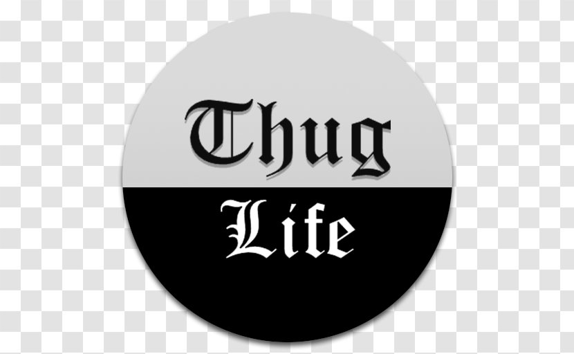 Thug Life - Disc Jockey - Text Transparent PNG