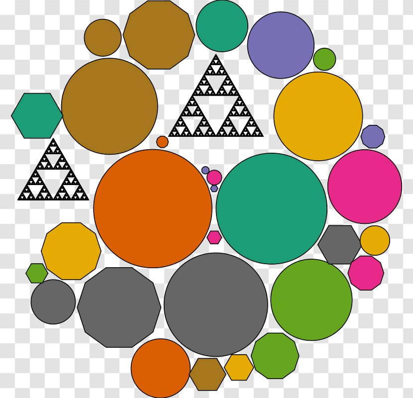Circle Packing Clip Art Diagram Apollonian Gasket - Area Transparent PNG