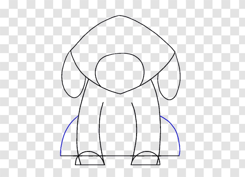 Drawing Dog Line Art Cartoon - Silhouette - Horizontal Transparent PNG