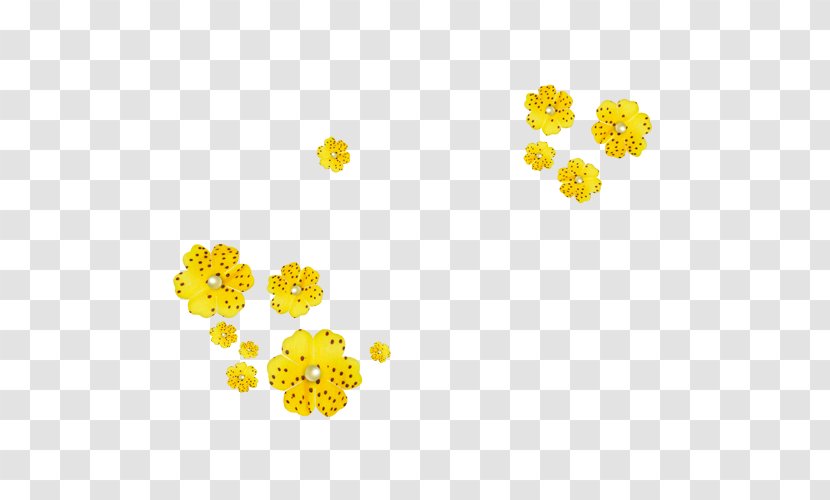 Yellow Flower Orange - Jewellery Transparent PNG