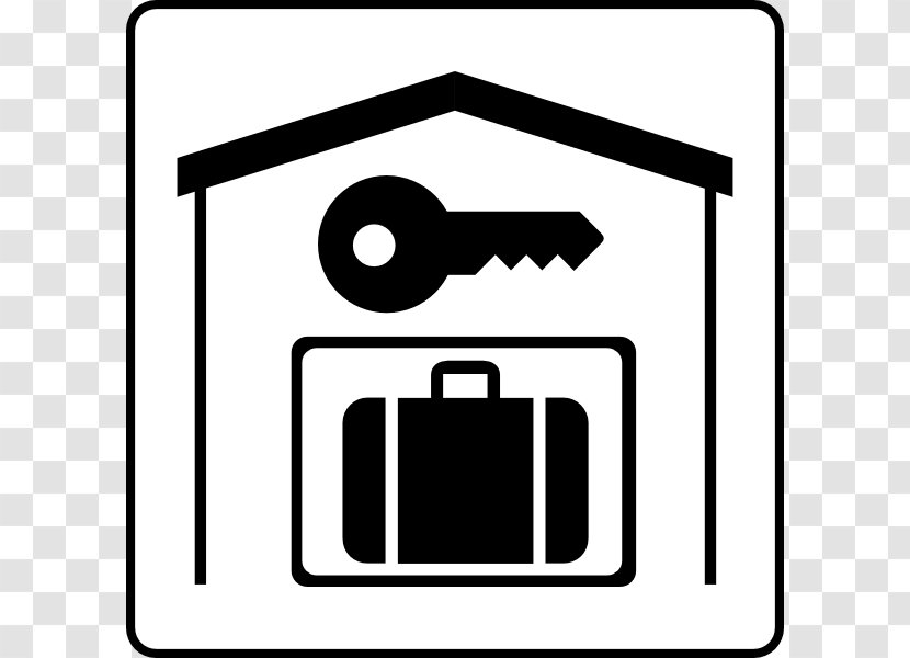 Hotel Icon Clip Art - Black And White - RoomStore Cliparts Transparent PNG