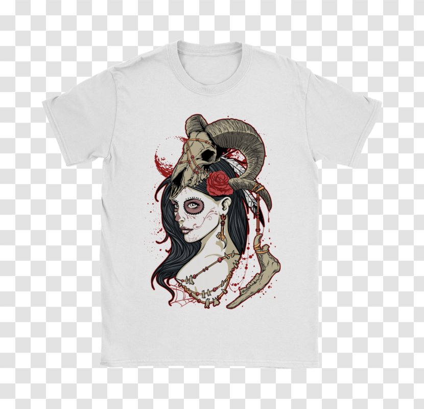 La Calavera Catrina T-shirt Day Of The Dead Paper - Shirt - Skull Trend Transparent PNG