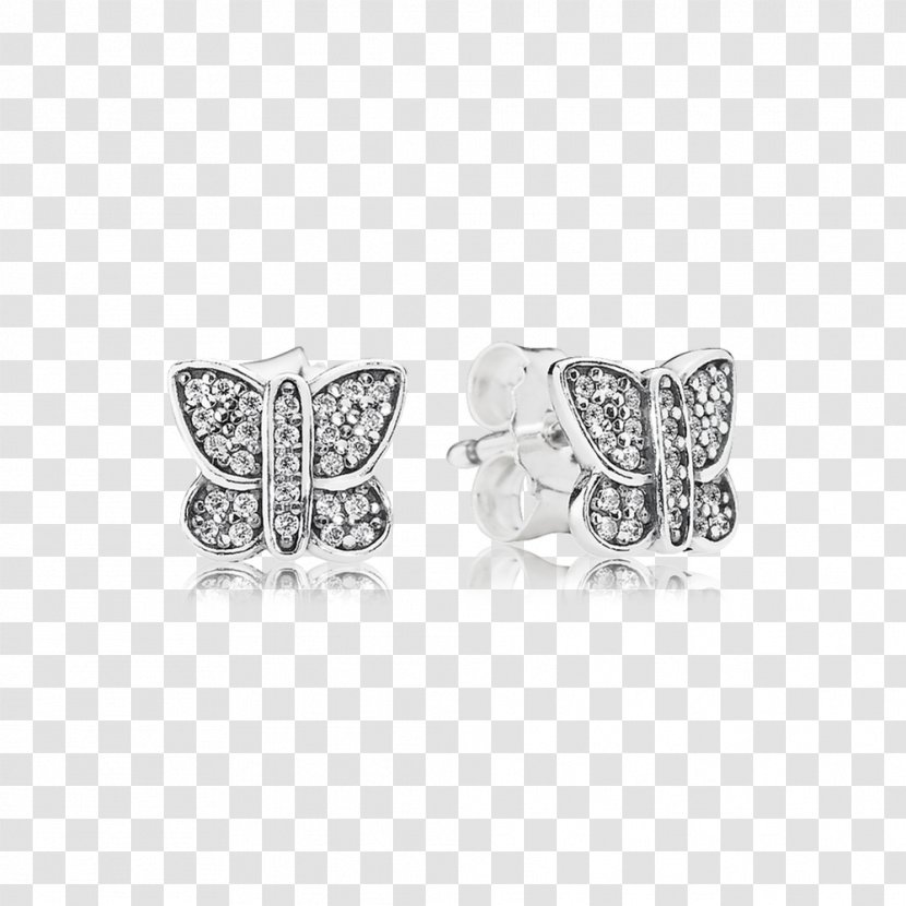 Earring Pandora Cubic Zirconia Charm Bracelet Discounts And Allowances - Jewellery - Forget Me Not Transparent PNG