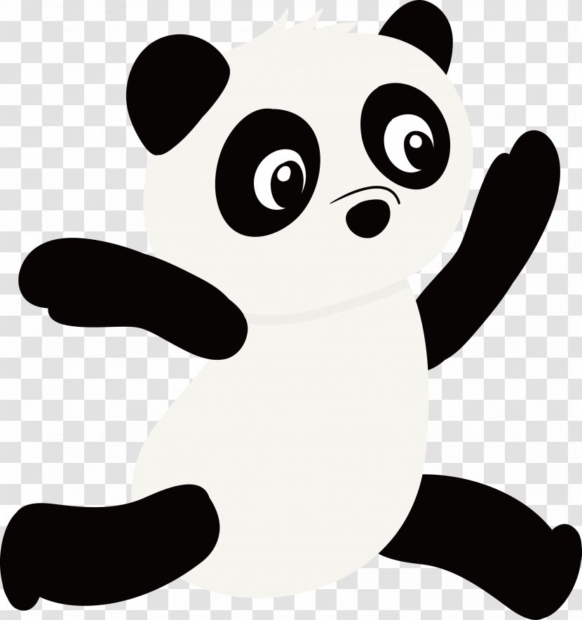 Giant Panda Red Bear - Silhouette - Jumping Transparent PNG