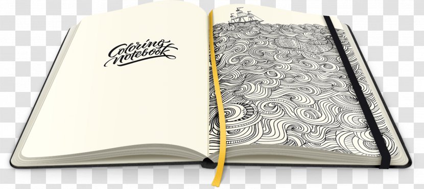Paper Coloring Book Notebook Adult Doodle Transparent PNG