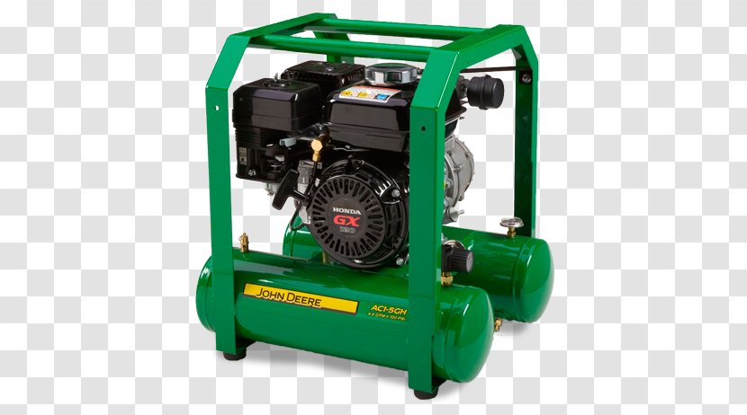 John Deere Compressor Engine-generator Electric Generator Machine - Cylinder - Air Tractor Transparent PNG