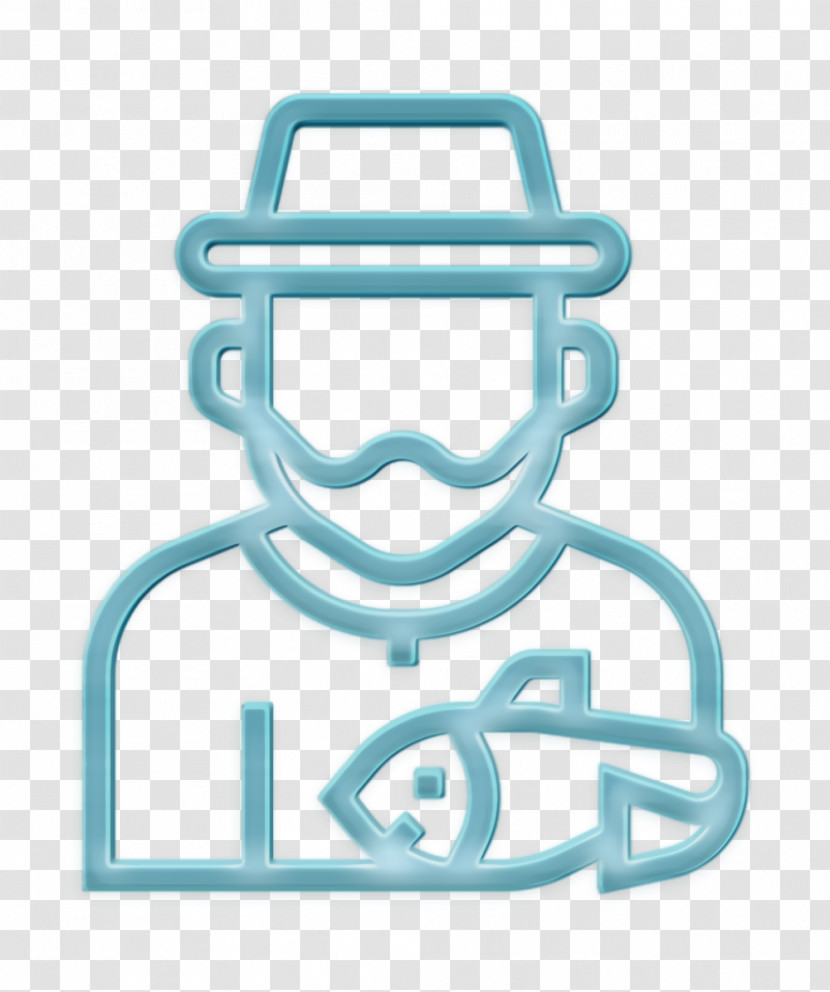 Fisherman Icon Jobs And Occupations Icon Transparent PNG
