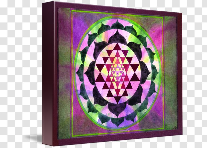 Sri Yantra Quilt Mandala Sacred Geometry - Foundation Piecing - Shri Transparent PNG