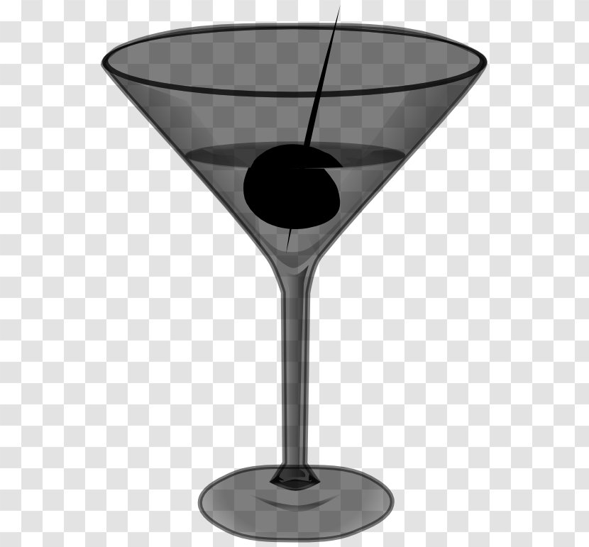 Martini Wine Glass Cocktail Garnish Champagne - Stemware Transparent PNG