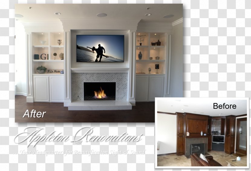 Hearth Wood Stoves Fireplace Entertainment Centers & TV Stands Interior Design Services - Home Transparent PNG