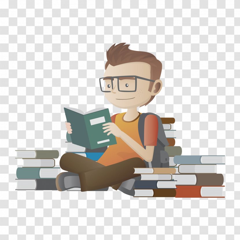 Student College Gandhi Institute Of Engineering And Technology Education School - Human Behavior - Sitting On Pile Books Students Transparent PNG