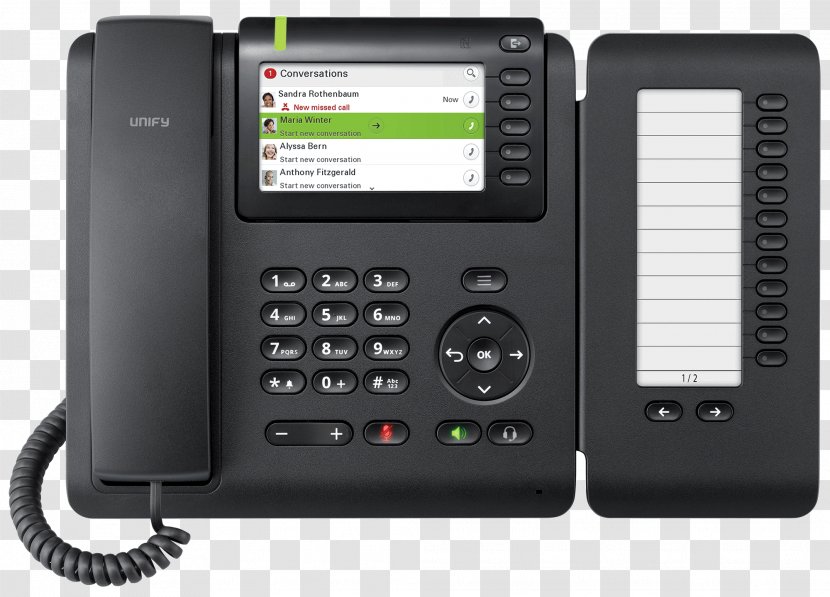 Business Telephone System Unify OpenScape Desk Phone CP200 VoIP IP 55G - Module Transparent PNG