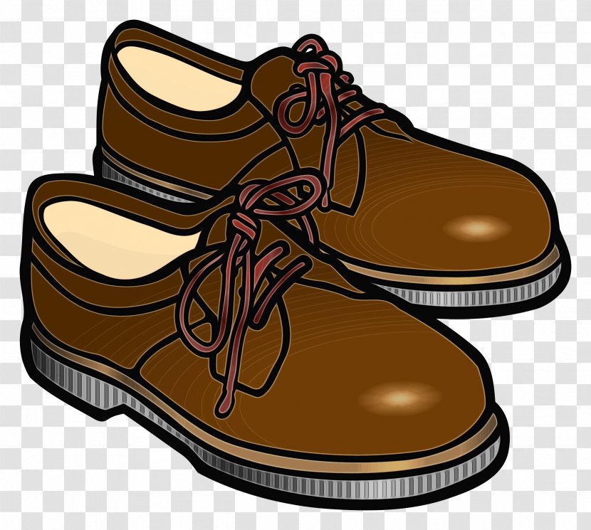 Footwear Shoe Brown Tan Oxford - Paint - Beige Walking Transparent PNG