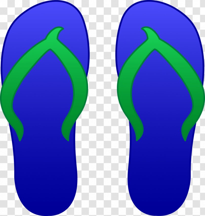 Flip-flops Clip Art - Footwear - Green Transparent PNG