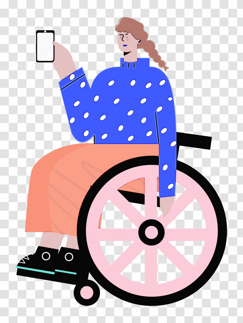 Cartoon Drawing Wheelchair Icon Logo Transparent PNG