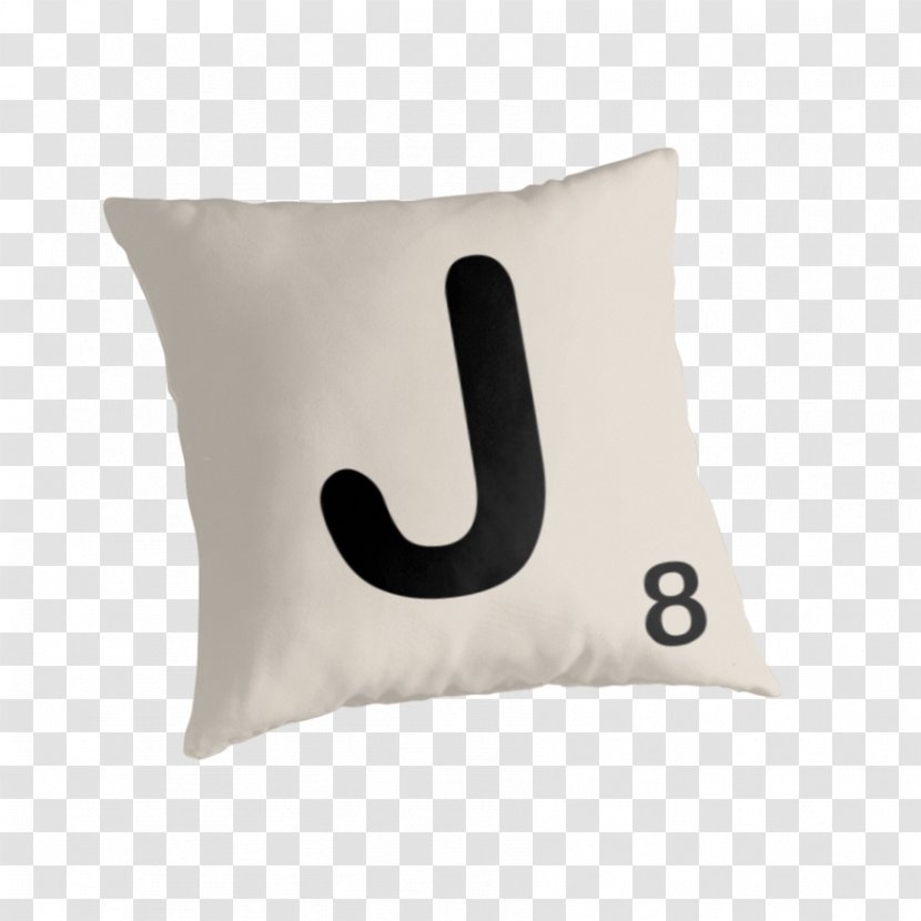 Cushion Throw Pillows Textile - Pillow - Scrabble Tile Transparent PNG