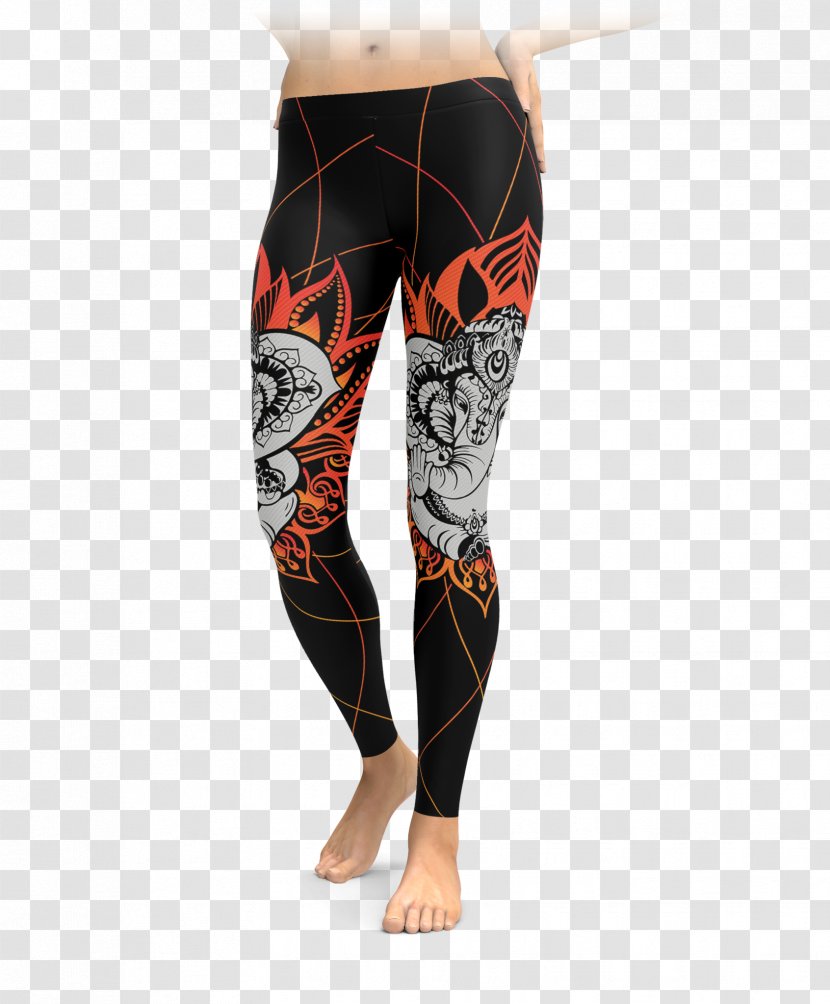 Leggings Clothing Sock Yoga Pants - Frame - Ganesha Transparent PNG