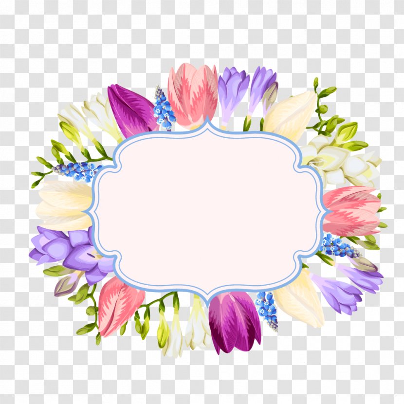 Floral Design Cut Flowers Vector Graphics - Flowering Plant - Ppt边框 Transparent PNG