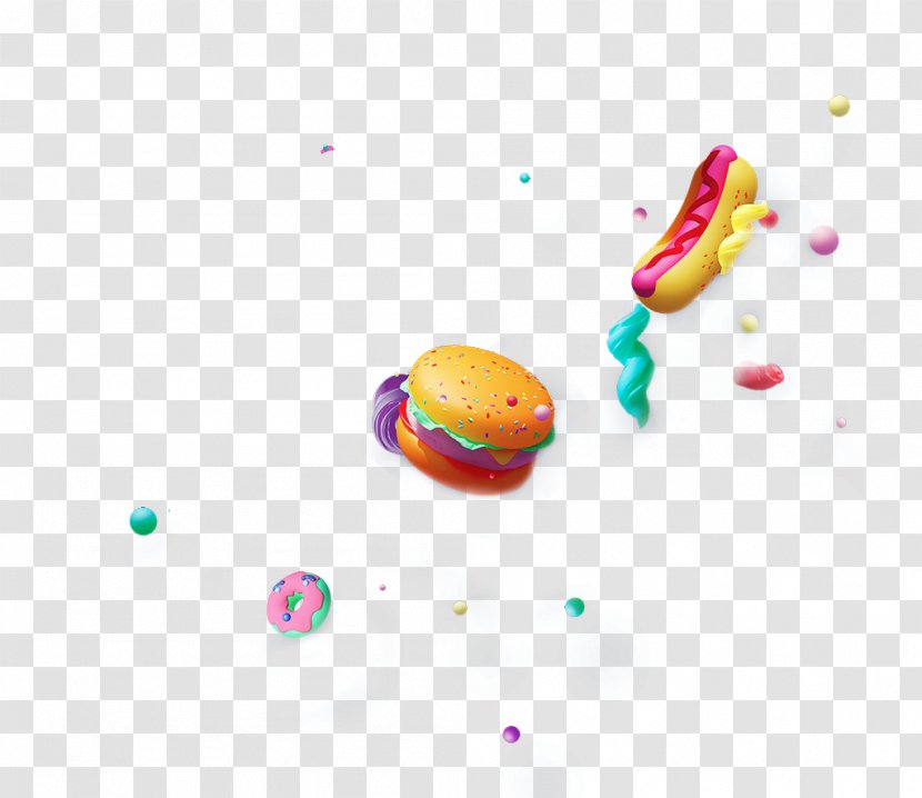 Hamburger Hot Dog - Tmall - Colorful Burger Transparent PNG