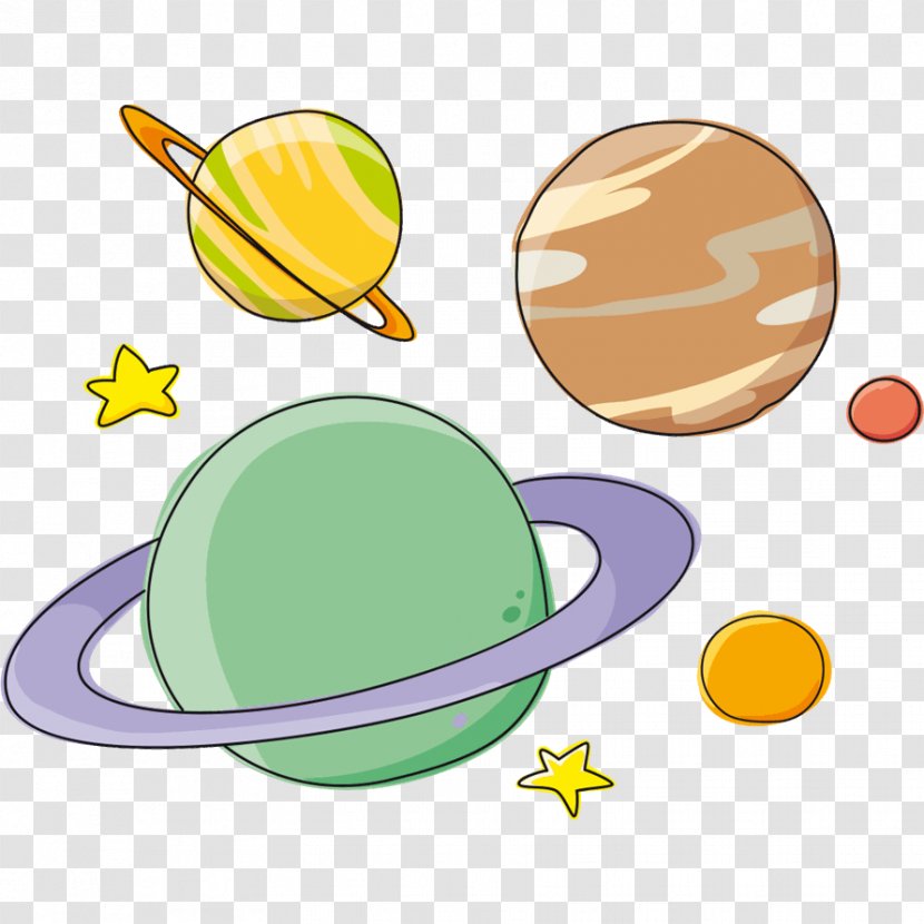 Planet Child Drawing Saturn Earth - Food Transparent PNG